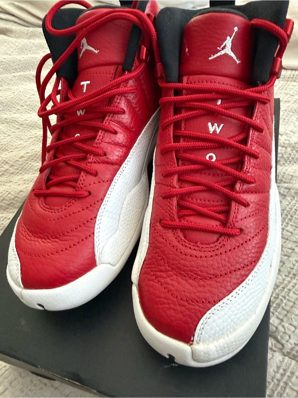 Jordan Kids Red & White High-Top Sneakers